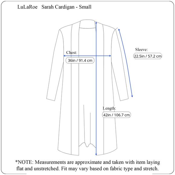 LuLaRoe Sarah Cardigan Small Floral Golden Mustard Jacquard Longline Duster - Picture 4 of 9